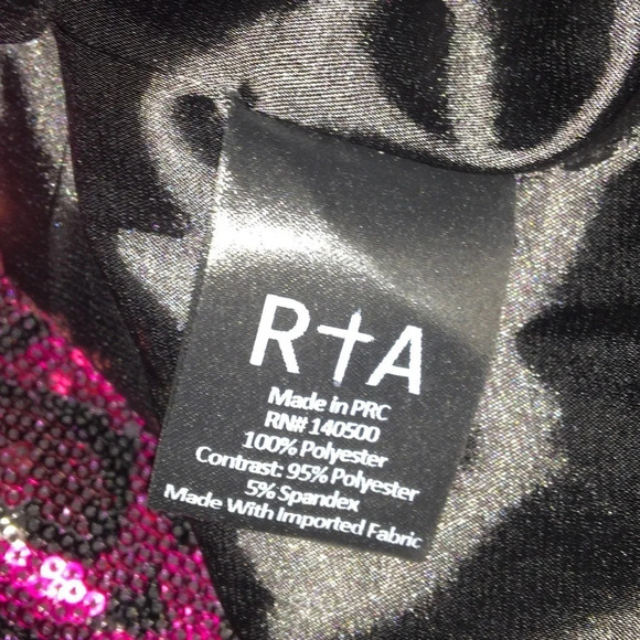 NWT Rta Freddie Sequin Red Leopard Zip Up Blouse Size XS - Picture 8 of 9